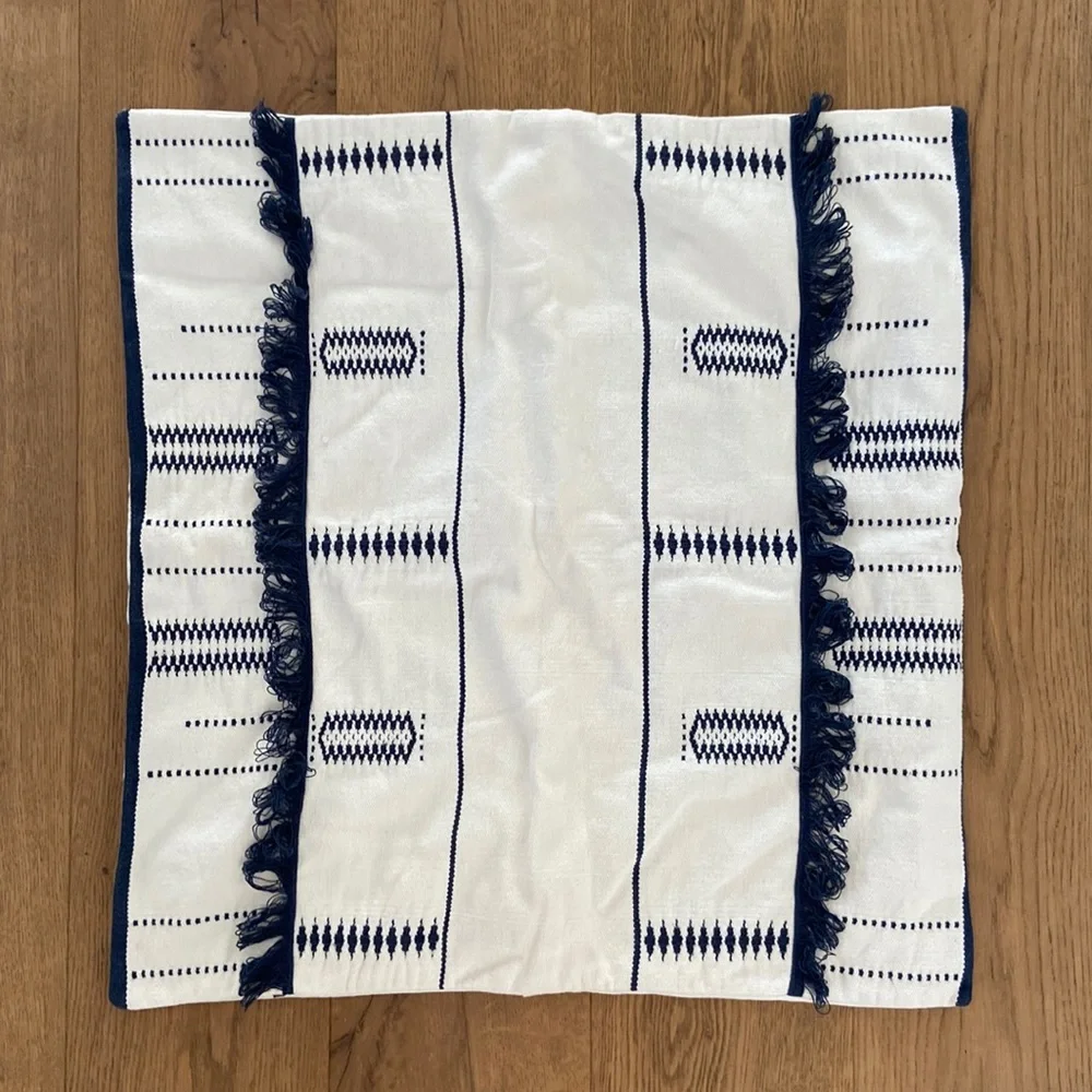 West Elm Indigo Stipe Pillow Case